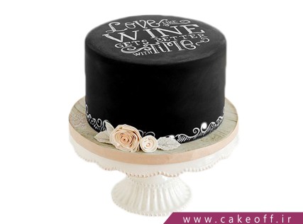 کیک تولد زیبا - کیک عاشقانه لالالند | کیک آف