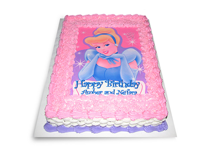 cake printed cakes cinderella ziba 3748