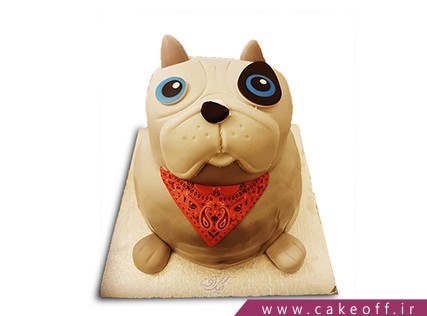 کیک تولد سگ چشم آبی | کیک آف