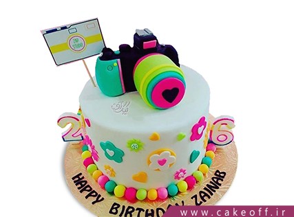 کیک تولد دخترانه - کیک دوربین 7 | کیک آف