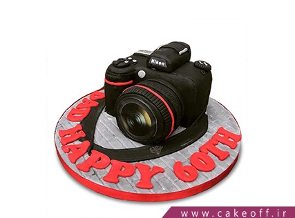 کیک تولد هنری - کیک دوربین 25 | کیک آف