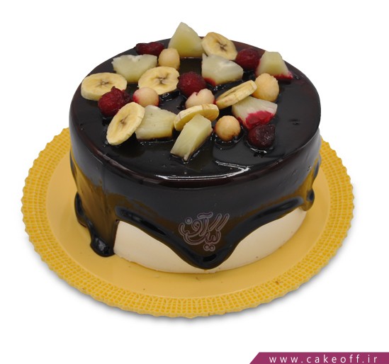 کیک میوه ای - کیک چکه ای میوه باران | کیک آف