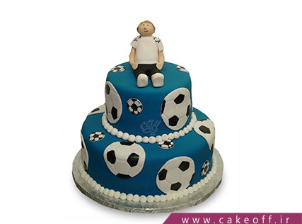 کیک استقلال - کیک توپ های آبی نشان | کیک آف