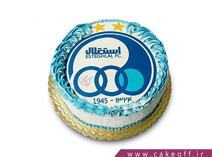 کیک استقلالی - کیک سرور آبی | کیک آف