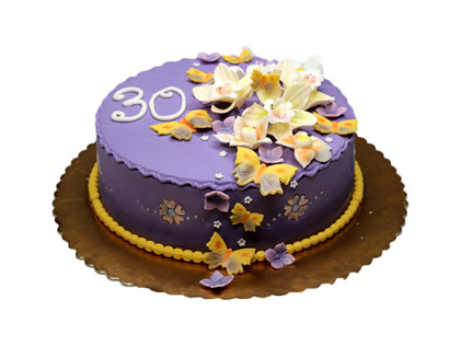 سفارش کیک آنلاین - کیک باغ بنفش | کیک آف
