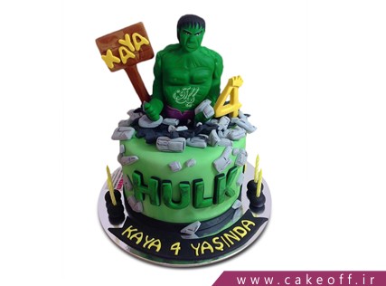 جدیدترین کیک تولد پسرانه - کیک هالک 2 | کیک آف