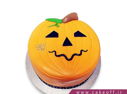 کیک هالووین - کیک کدو تنبل جشن هالووین | کیک آف