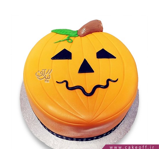 کیک کدو تنبل جشن هالووین 