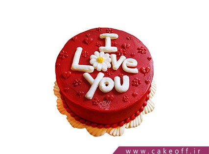 کیک عاشقانه - کیک تولد - کیک عشق آتشین | کیک آف