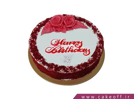 کیک تولد زیبا - کیک افسون گل سرخ | کیک آف