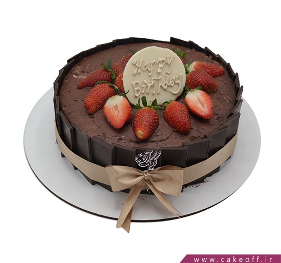 کیک تولد شکلاتی - کیک دومینو شکلاتی | کیک آف