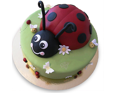 کیک تولد حیوانات - کیک کفشدوزک خندان | کیک آف