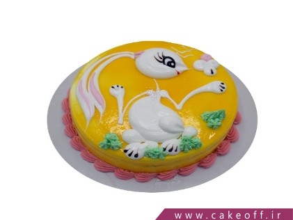 کیک تولد دخترانه جدید - کیک بچه خرگوش بازیگوش | کیک آف