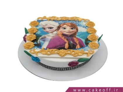 کیک تولد زیبا - کیک السا و آنای محبوب | کیک آف