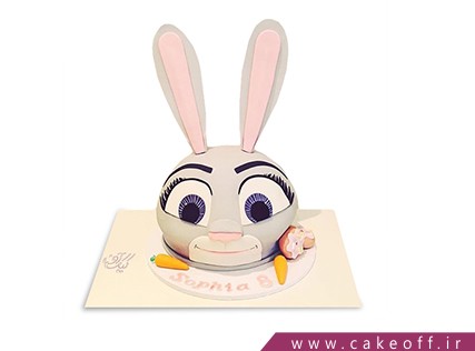 کیک تولد حیوانات - کیک خرگوش 5 | کیک آف