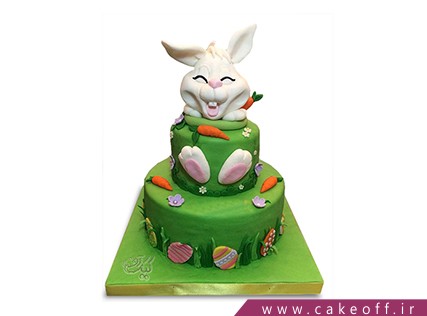 کیک تولد حیوانات - کیک خرگوش 6 | کیک آف
