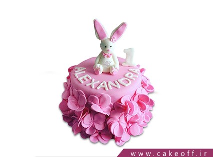 کیک تولد بچه گانه - کیک خرگوش 12 | کیک آف