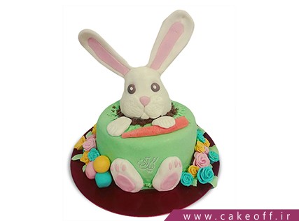 کیک تولد بچگانه - کیک خرگوش 32 | کیک آف