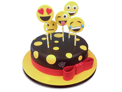 خرید اینترنتی کیک - کیک تولد اموجی ها | کیک آف