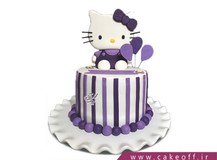 کیکهای تولد زیبا - کیک کیتی ویولت | کیک آف
