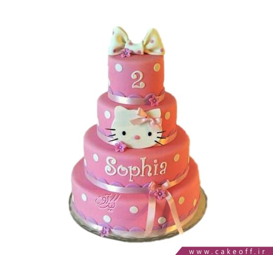 کیک تولد دخترانه جدید - کیک تولد کیتی طبقاتی | کیک آف