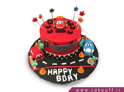 کیک ماشین - کیک تولد مک کویین 6 | کیک آف