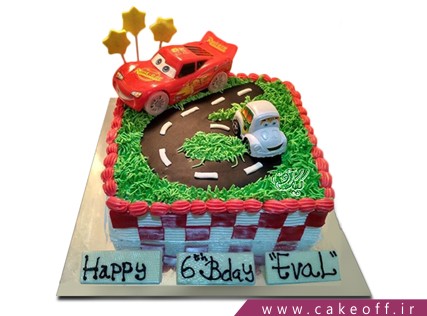 کیک ماشین - کیک تولد مک کویین 7 | کیک آف