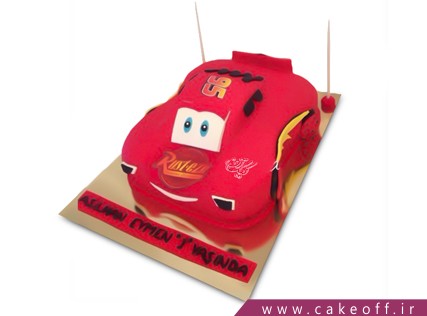 کیک پسرانه - کیک تولد مک کویین 11 | کیک آف