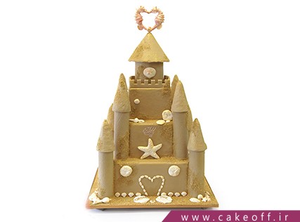 سفارش اینترنتی کیک تولد - کیک تولد قلعه دریایی | کیک آف