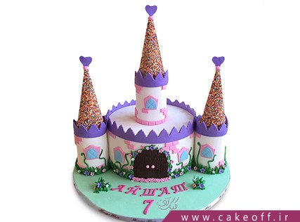 سفارش آنلاین کیک - کیک تولد بچگانه - کیک تولد قلعه‌ی حیوانات | کیک آف