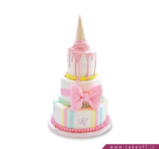 کیک تولد فانتزی - کیک تولد دخترانه پارمیدا | کیک آف
