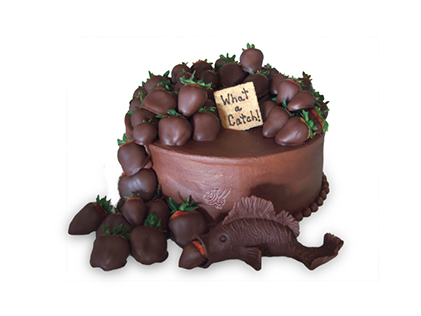 سفارش کیک تولد در اصفهان - کیک توت فرنگی های شکلاتی | کیک آف