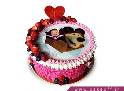 کیک تولد دختر بچه - کیک ماشا و میشا 3 | کیک آف