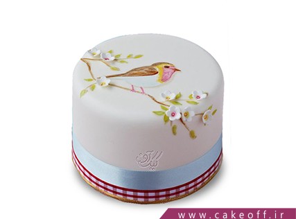 سفارش کیک نقاشی شده - کیک چکاوک | کیک آف