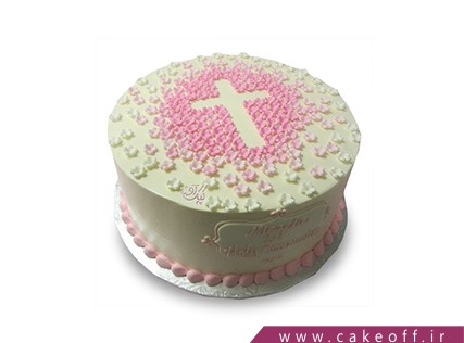 سفارش کیک آنلاین در اصفهان - کیک صلیب صورتی | کیک آف