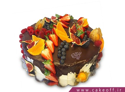 کیک با تزیین میوه - کیک میوه ای 8 | کیک آف