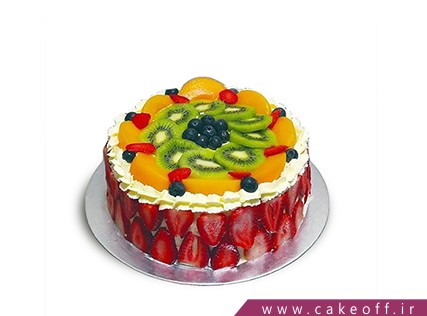 کیک با تزیین میوه - کیک میوه ای 9 | کیک آف