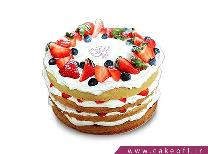 کیک با تزیین میوه - کیک میوه ای 11 | کیک آف