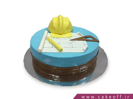 کیک روز مهندس - کیک ساخت و ساز | کیک آف