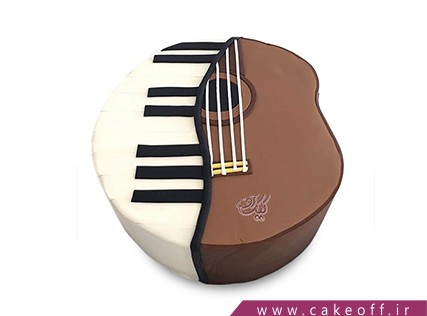 کیک تولد موسیقی - کیک ویولن - کیک به یاد همایون خرم | کیک آف