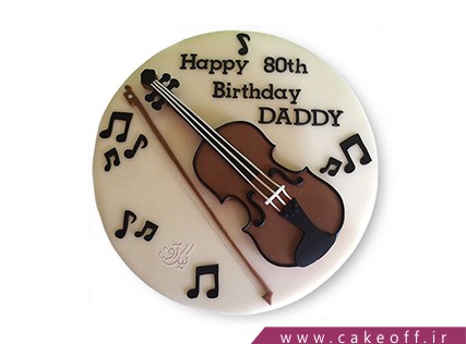 کیک تولد موسیقی - کیک به یاد ذوالفنون | کیک آف