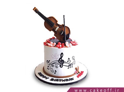 کیک تولد موسیقی - کیک به یاد یاحقی | کیک آف