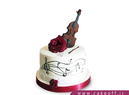کیک تولد موسیقی - کیک به یاد صبا | کیک آف