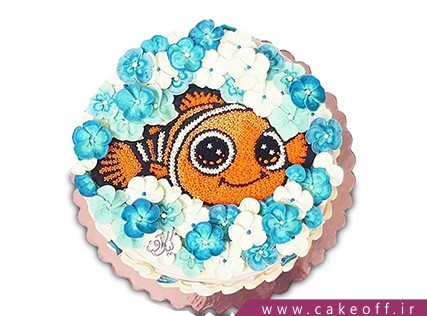 کیک تولد فانتزی - کیک تولد ماهی نمو 10 | کیک آف