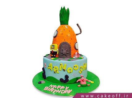 انواع کیک تولد - کیک تولد باب اسفنجی و پاتریک 5 | کیک آف