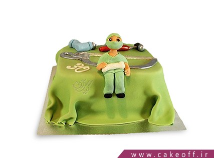 کیک روز پزشک - کیک جراح مهربان | کیک آف