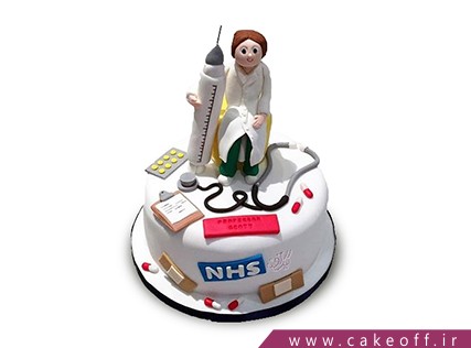 کیک روز پزشک - کیک روز دندانپزشک - کیک مهربان طبیب | کیک آف