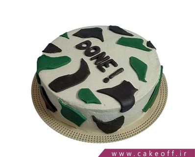 کیک مدل سربازی - کیک پایان خدمت لذت بخش | کیک آف