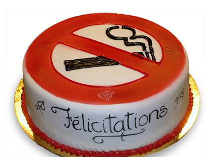 کیک تولد مردانه سیگار ممنوع | کیک آف