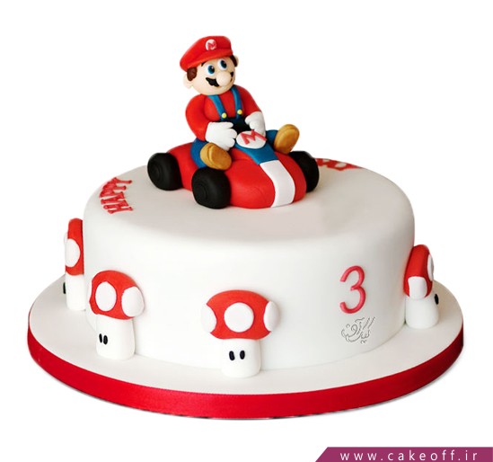 سفارش کیک اینترنتی - کیک بچه گانه سوپر ماریو | کیک آف